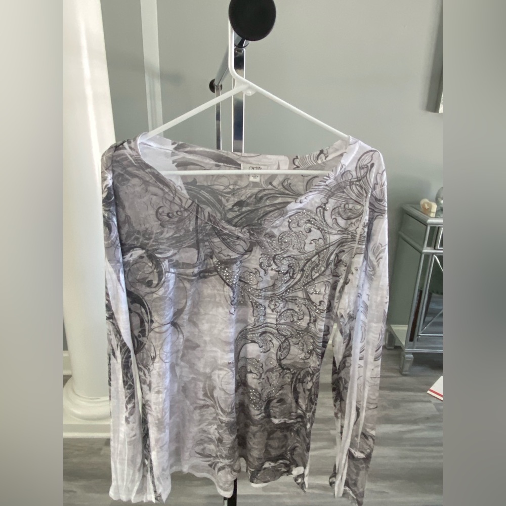 Cache Embellished Long Sleeve Tee - image 1